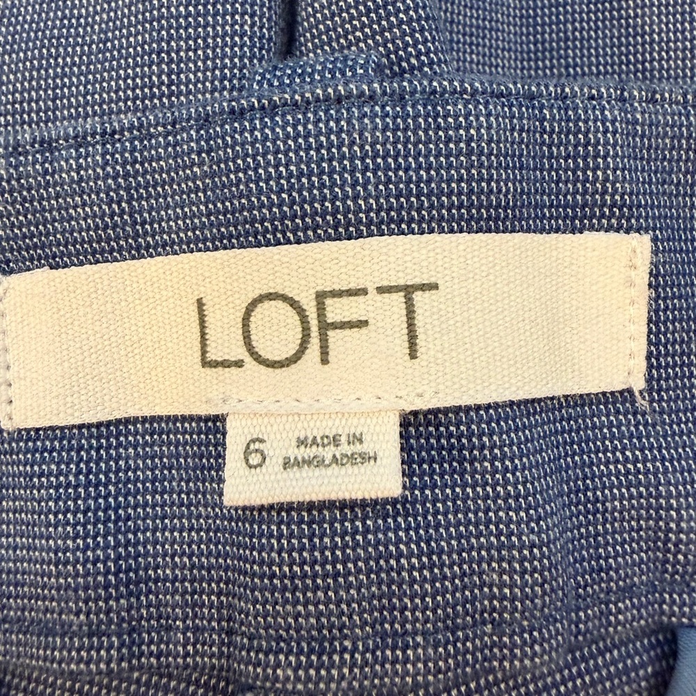 LOFT Blue Ankle Riviera Slim Pants - Picture 3 of 10
